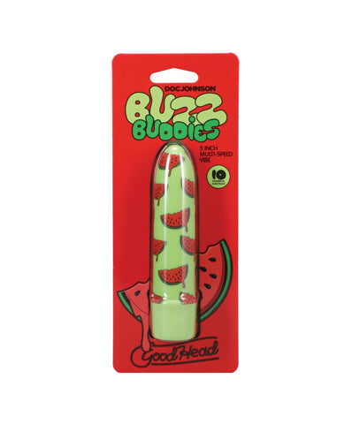 GoodHead Buzz Buddies 5" Multi-Speed Vibe - Watermelon