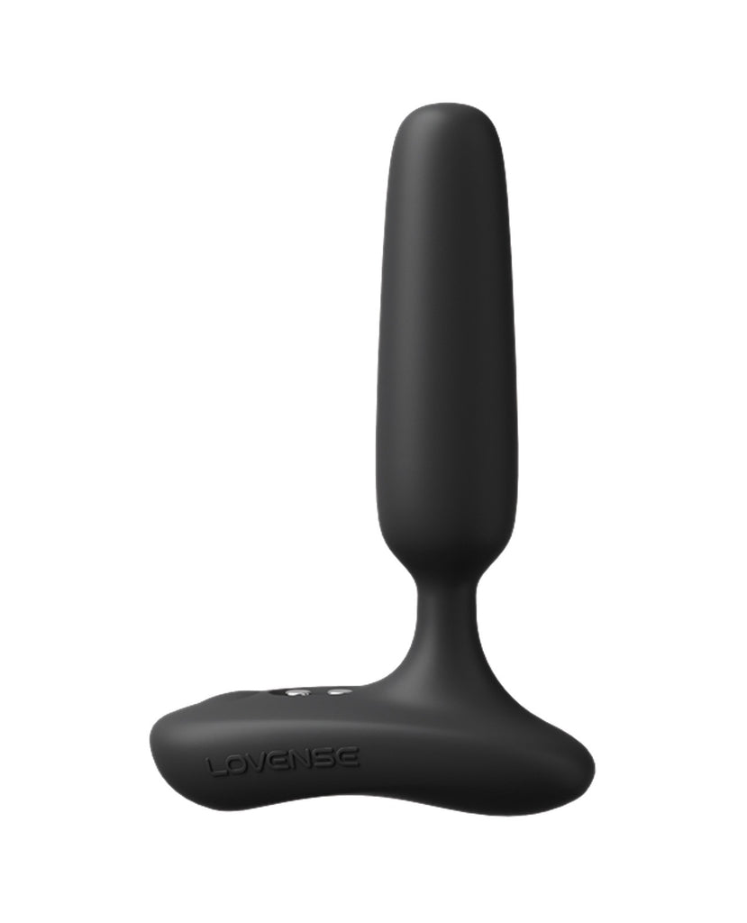 Lovense Glint App Controlled Touch Responsive Vibrating Butt Plug - Black