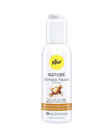 Pjur NATURE Intimate Flavors Oral Delight Gel - Caramel 100 ml Bottle