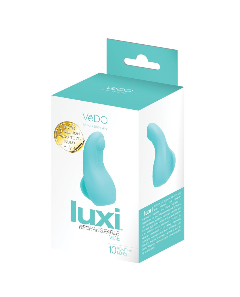 VeDo Luxi Rechargeable Clitoral Finger Vibe - Turquoise