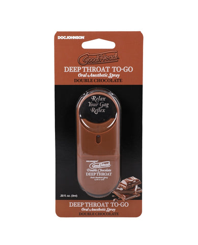 GoodHead Deep Throat Spray To-Go - .30 oz Double Chocolate