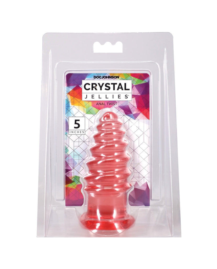 Crystal Jellies 5" Anal Twist - Pink