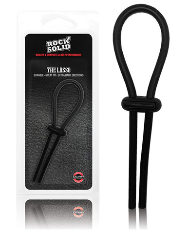 Rock Solid Lasso Cockring - Black