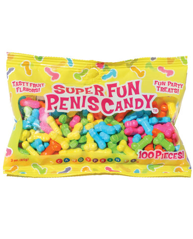 Super Fun Penis Candy - 100 Pcs Per 3 Oz Bag