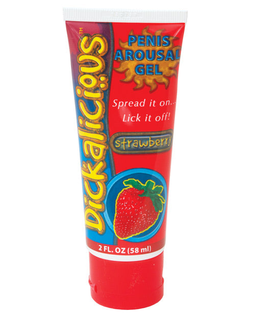 Dickalicious Penis Arousal Gel 2 Oz - Strawberry