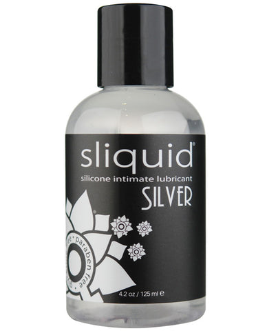 Sliquid Silver Silicone Lube Glycerine & Paraben Free - 4.2 Oz