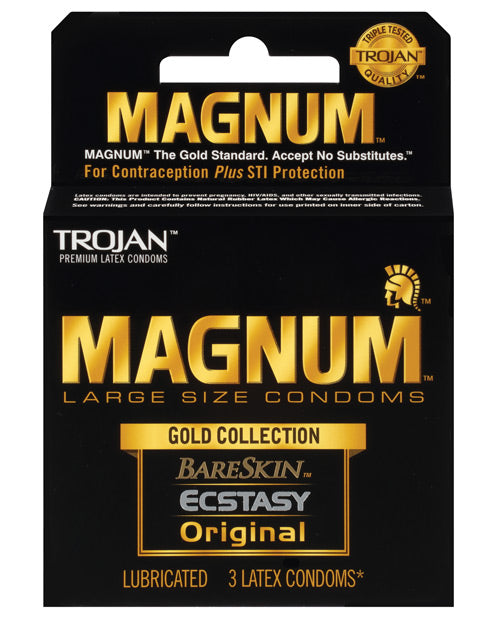 Trojan Magnum Gold Collection - Box Of 3