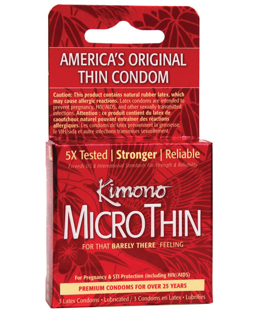 Kimono Micro Thin Condom - Box Of 3