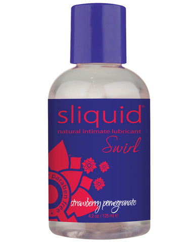 Sliquid Naturals Swirl Lubricant - 4.2 Oz Strawberry Pomegranate