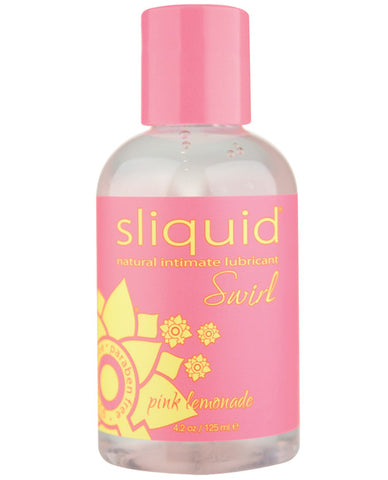 Sliquid Naturals Swirl Lubricant - 4.2 Oz  Pink Lemonade