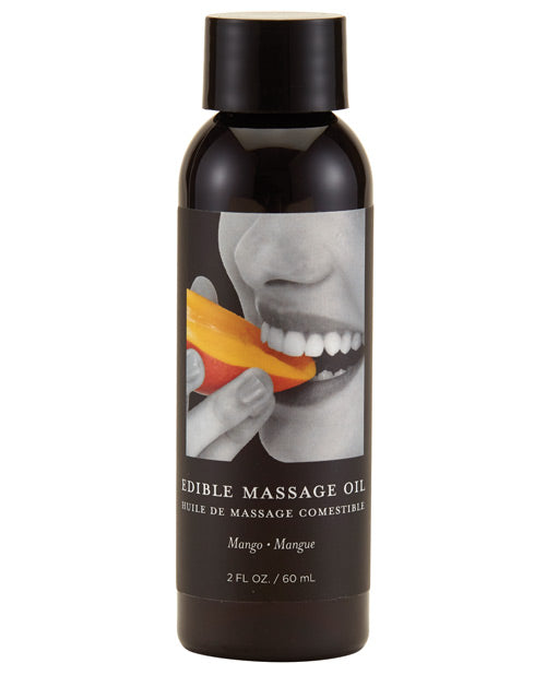 Earthly Body Edible Massage Oil - 2 Oz Mango
