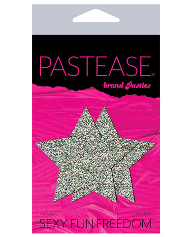 Pastease Glitter Star - Silver O-s