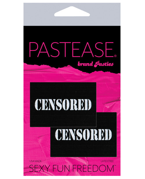 Pastease Censored Pastie - Black-white O-s