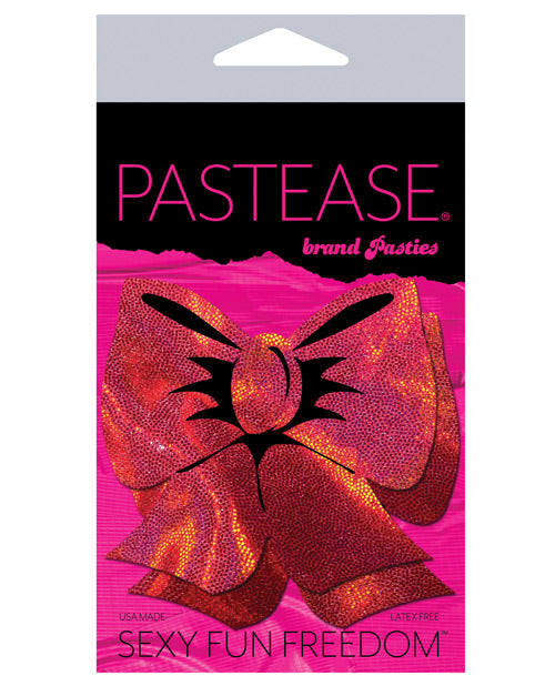 Pastease Hologram Bow - Red O-s