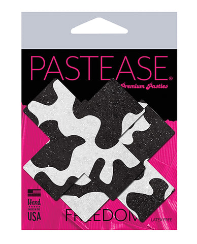 Pastease Premium Plus X Cow Print Cross - Black-white O-s
