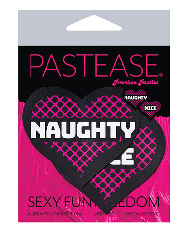 Pastease Naughty & Nice Hearts - Black-pink O-s