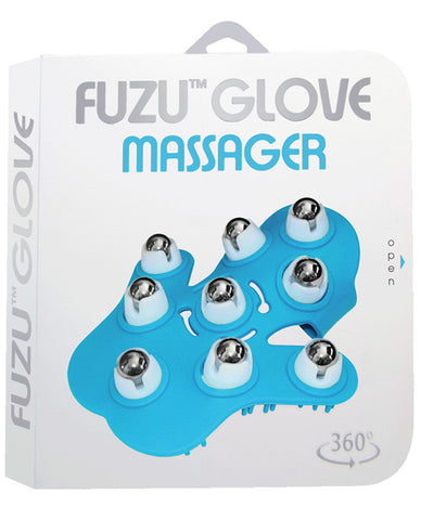 Fuzu Glove Massager - Neon Blue