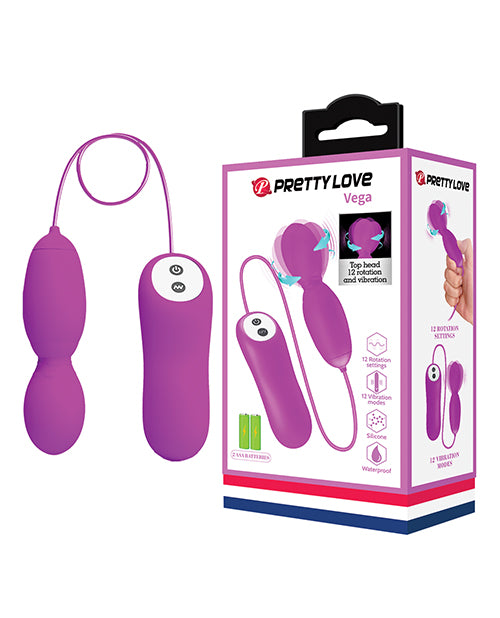 Pretty Love Vega Rotating Head Mini Wand - Fuchsia