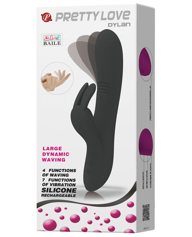 Pretty Love Dylan Bunny Ears Come Hither Rabbit - 11 Function Black