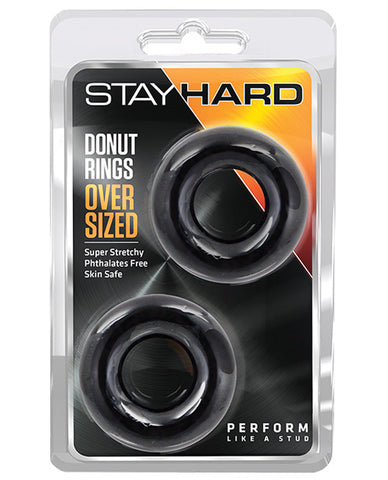 Blush Stay Hard Donut Rings - Oversized Pack Of 2