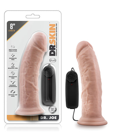 Blush Dr. Skin Dr. Joe 8" Cock W-suction Cup - Vanilla