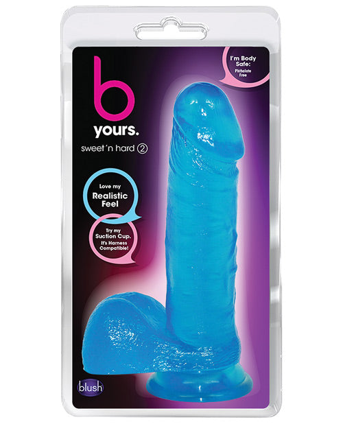 Blush B Yours Sweet N Hard 2 W- Suction Cup - Blue