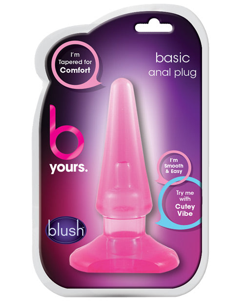 Blush B Yours Basic Anal Plug - Pink