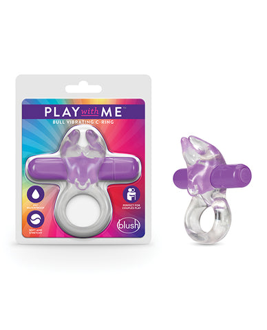 Blush Play With Me Bull Vibrating C Ring - Purple