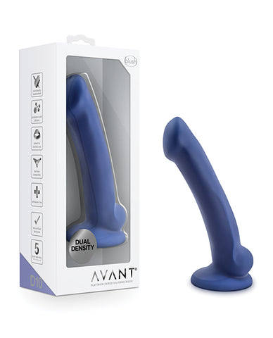 No Eta Blush Avant D10 Silicone Dildo - Ergo Mini Indigo