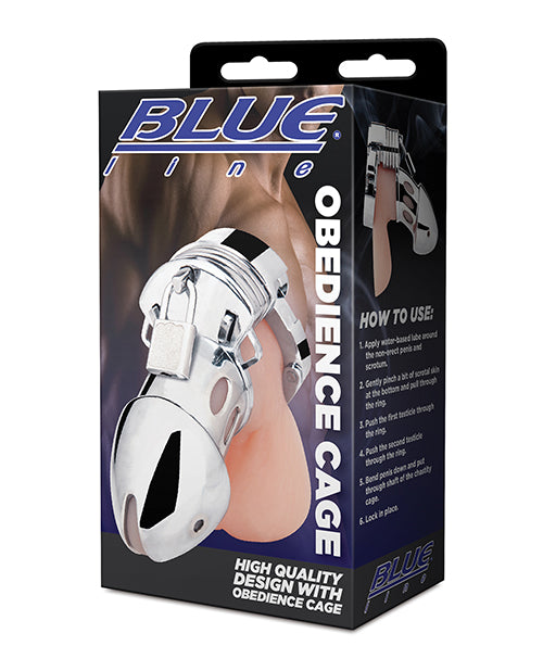 Blue Line Obedience Cage - Silver