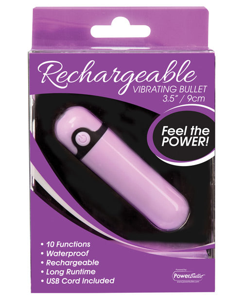 Simple & True Rechargeable Vibrating Bullet - Purple