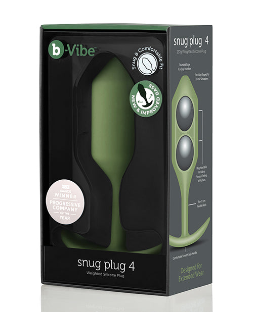 B-vibe Weighted Snug Plug 4 - 257 G Army