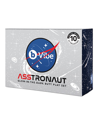 B-vibe Asstronaut Butt Play Set - Glow In The Dark