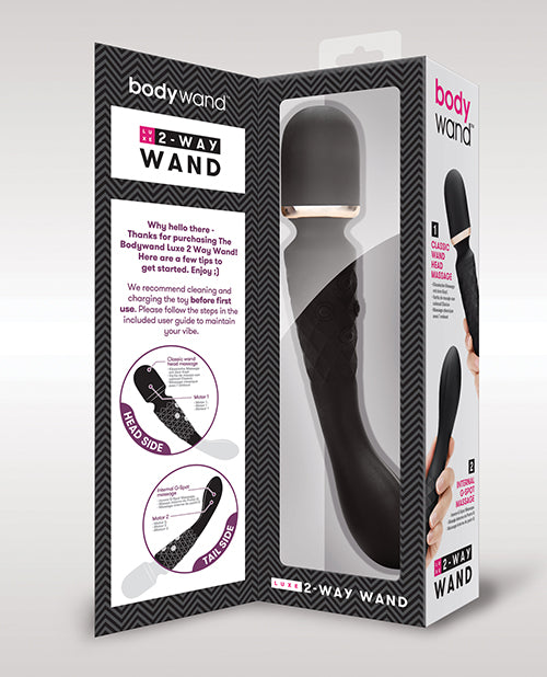 Xgen Bodywand Luxe 2 Way Wand Head Massager - Black