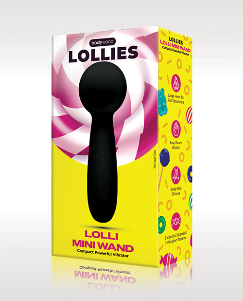 Xgen Bodywand Lolli Mini Wand Vibrator - Black