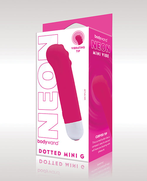 Xgen Bodywand Neon Mini Dotted G Vibe - Neon Pink