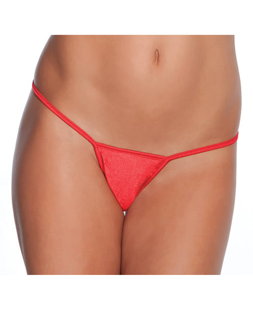 Low Rise Lycra G-string Red O-s
