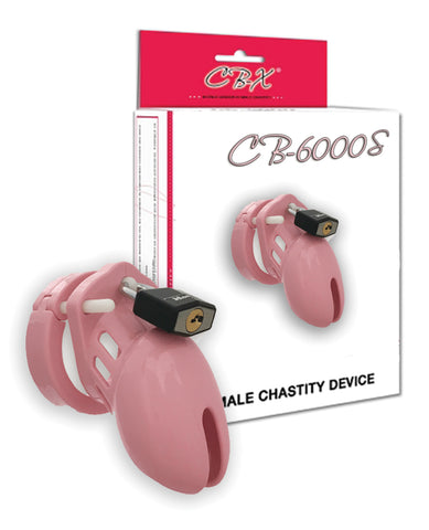 Cb-6000 2 1-2" Cock Cage & Lock Set - Pink