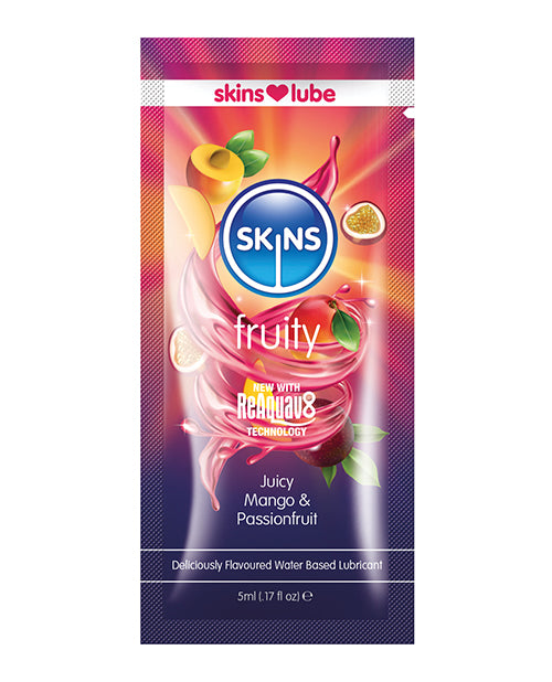 Skins Water Based Lubricant - 5 Ml Foil Mango & Passionfruit