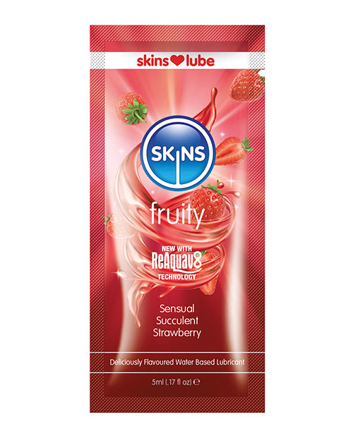 Skins Water Based Lubricant - 5 Ml Foil Strawberry