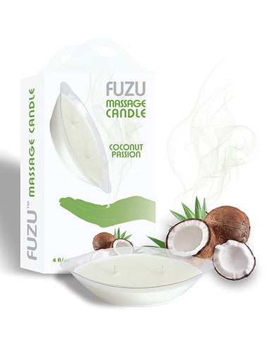 Fuzu Massage Candle - 4 Oz Coconut Passion