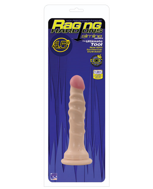 Raging Hard Ons Slimline 4.5" Dong W-suction Cup