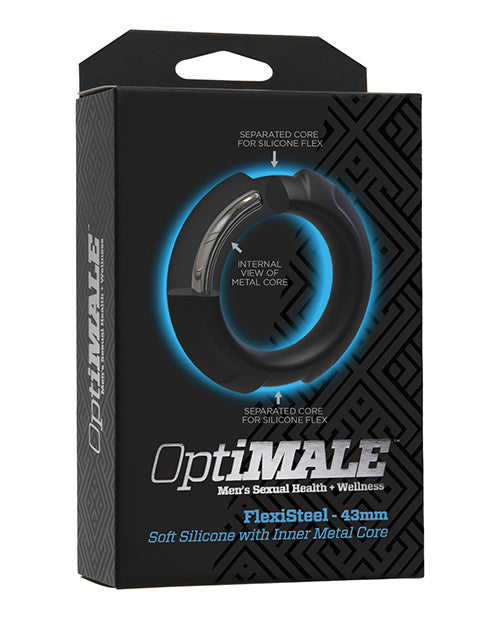 Optimale Flexisteel Cock Ring - 43mm Black