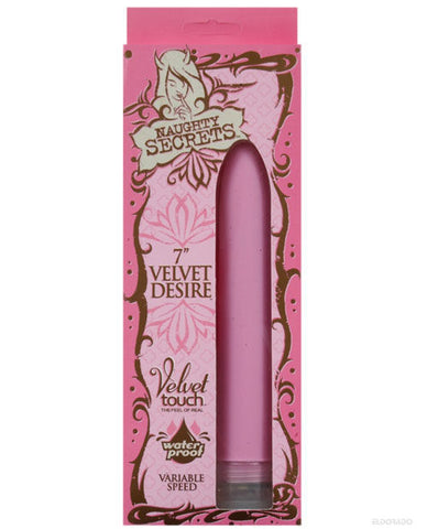 Naughty Secret 7" Velvet Desire Waterproof Vibe - Pink