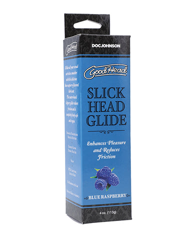 Goodhead Slick Head Glide Boxed - 4 Oz Blue Raspberry