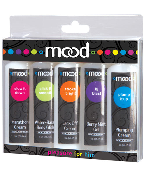 Mood Lube Pleasure For Him - Asst. Pack Of 5