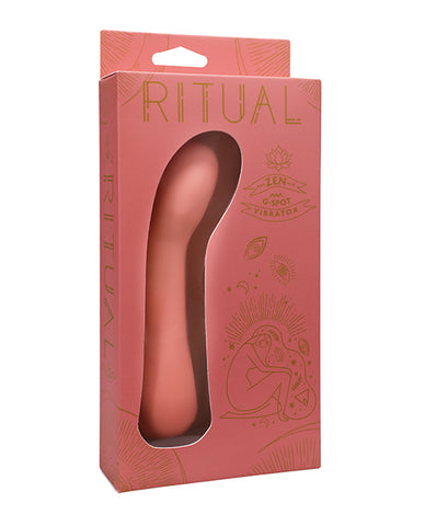 Ritual Zen Rechargeable Silicone G-spot Vibe - Coral