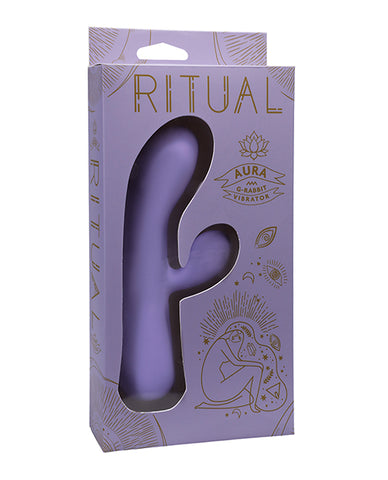 Ritual Aura Rechargeable Silicone Rabbit Vibe - Lilac