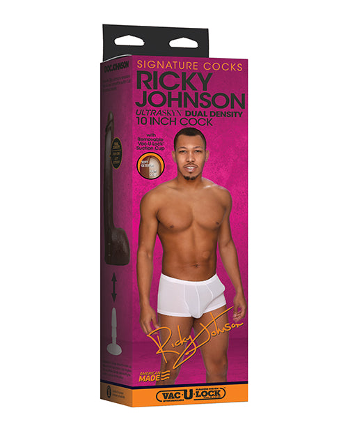 Signature Cocks Ultraskyn 7.5" Cock W-removable Vac-u-lock Suction Cup - Rocky Johnson