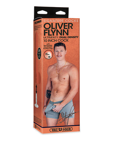 Signature Cocks Ultraskyn 10" Cock W/removable Vac-u-lock Suction Cup - Oliver Flynn